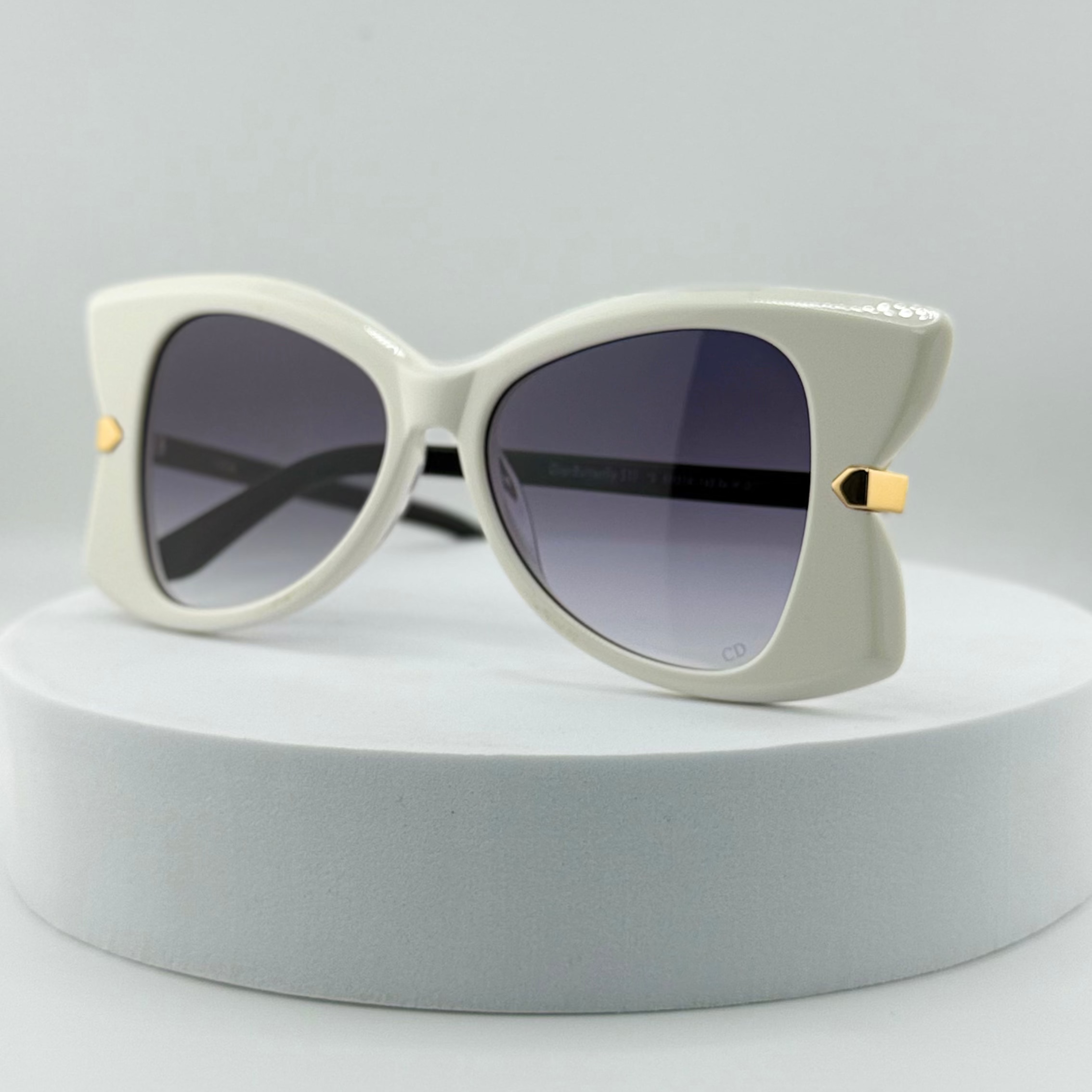 DIOR Eyewear DiorButterfly S2I Cateye Acetate Sunglasses – Women – White