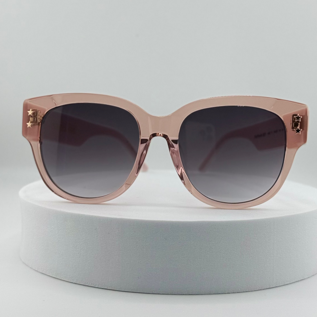 DIOR DiorPacific B2I Transparent Pink Butterfly Sunglasses