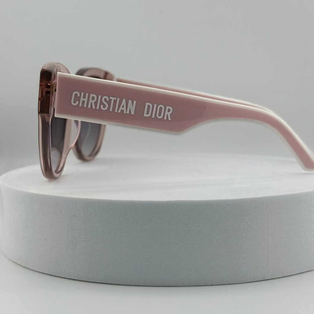 DIOR DiorPacific B2I Transparent Pink Butterfly Sunglasses