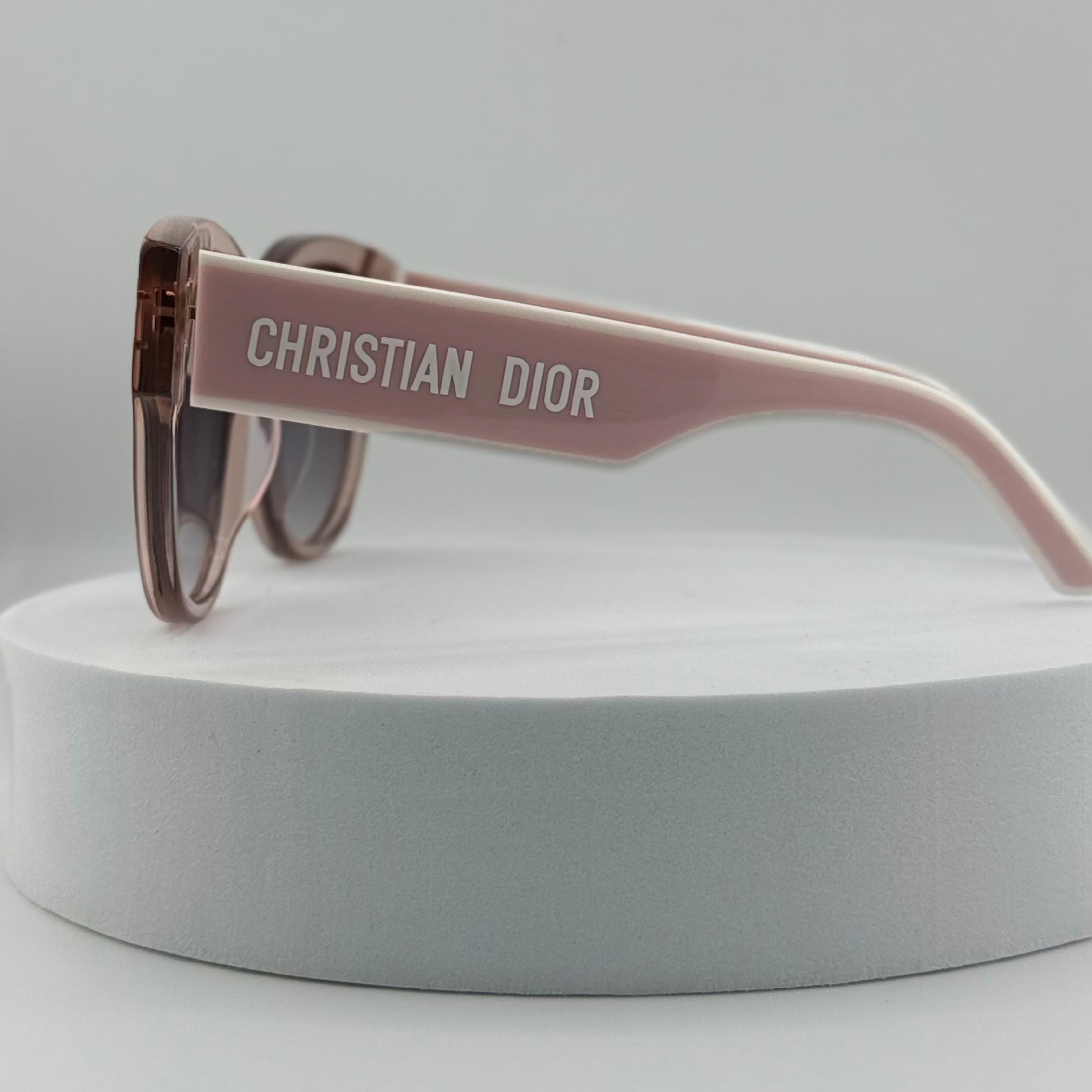 DIOR DiorPacific B2I Transparent Pink Butterfly Sunglasses