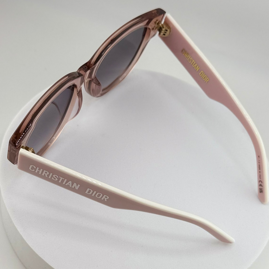 DIOR DiorPacific B2I Transparent Pink Butterfly Sunglasses