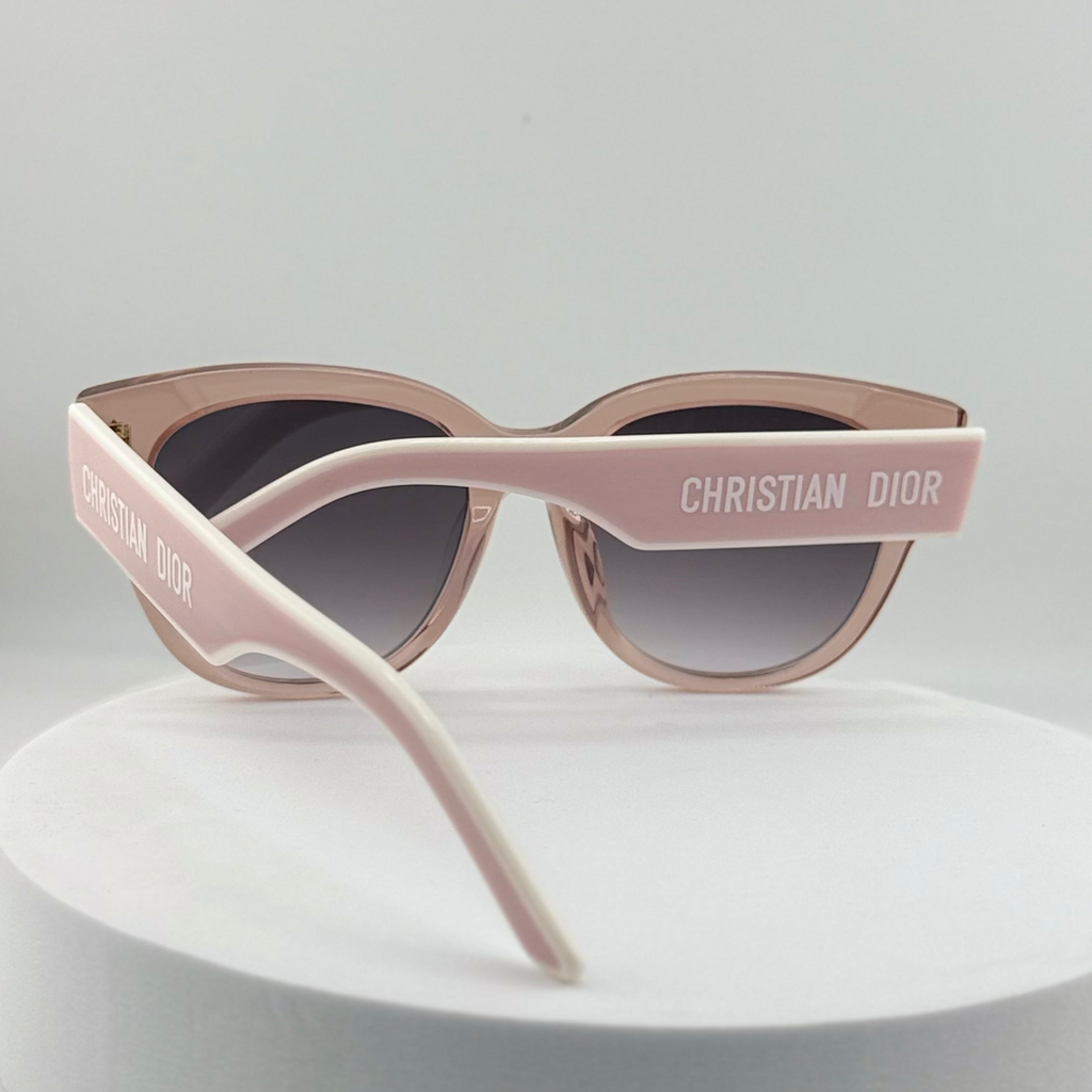 DIOR DiorPacific B2I Transparent Pink Butterfly Sunglasses