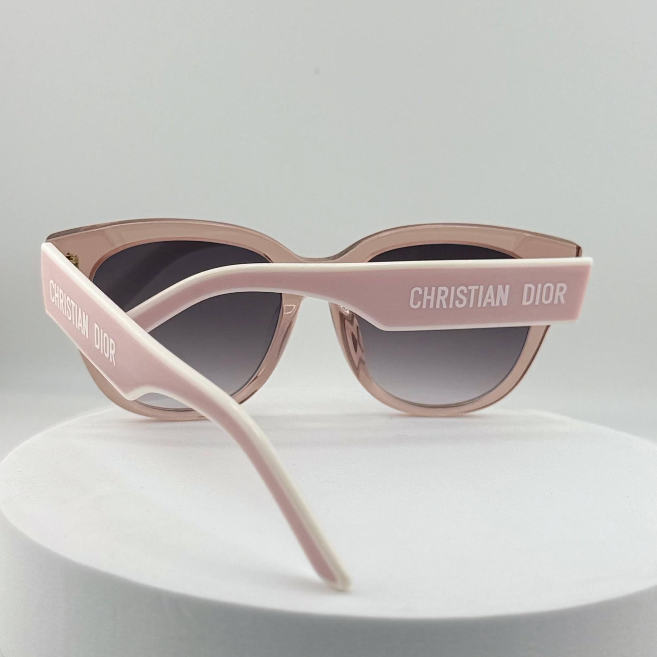 DIOR DiorPacific B2I Transparent Pink Butterfly Sunglasses