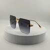 Fendi First FE4082US 30B Square Sunglasses – Gold Frame / Black Temples