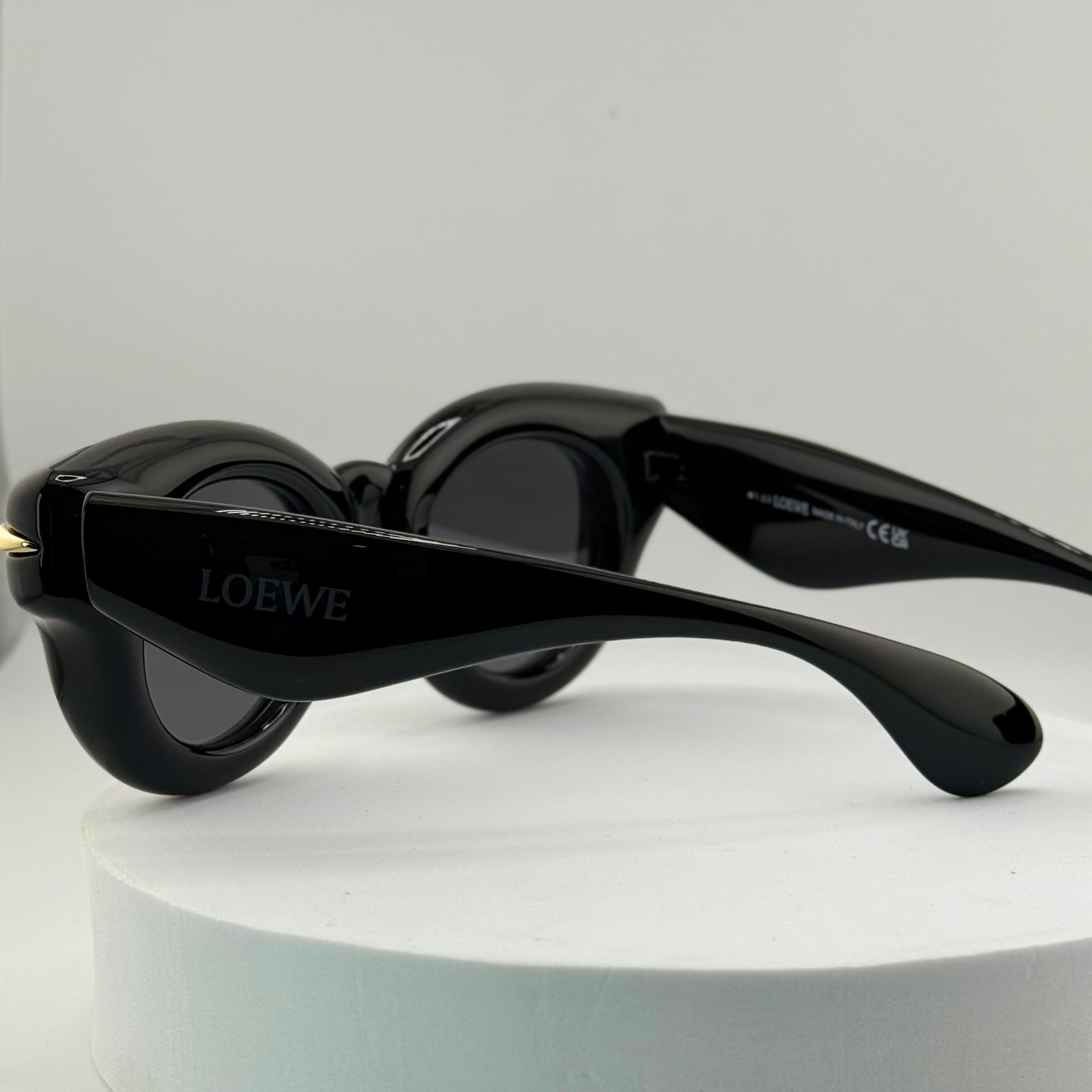 Loewe Inflated Round Sunglasses – Black