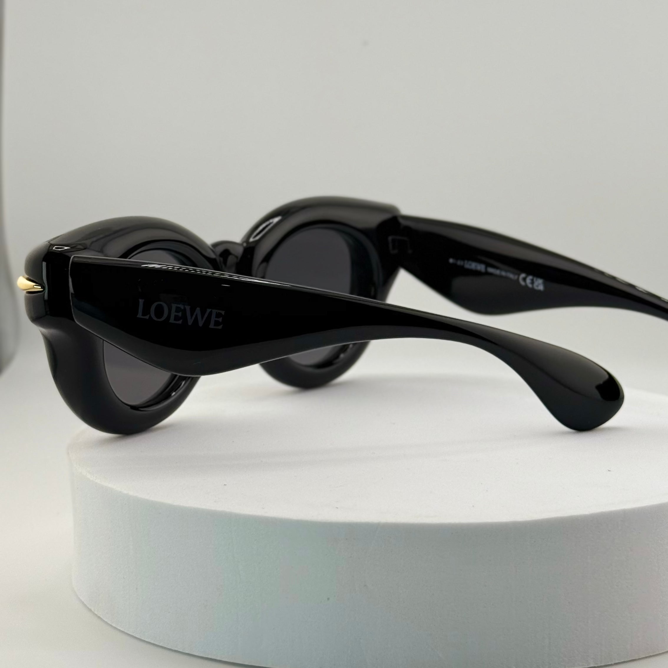 Loewe Inflated Round Sunglasses – Black