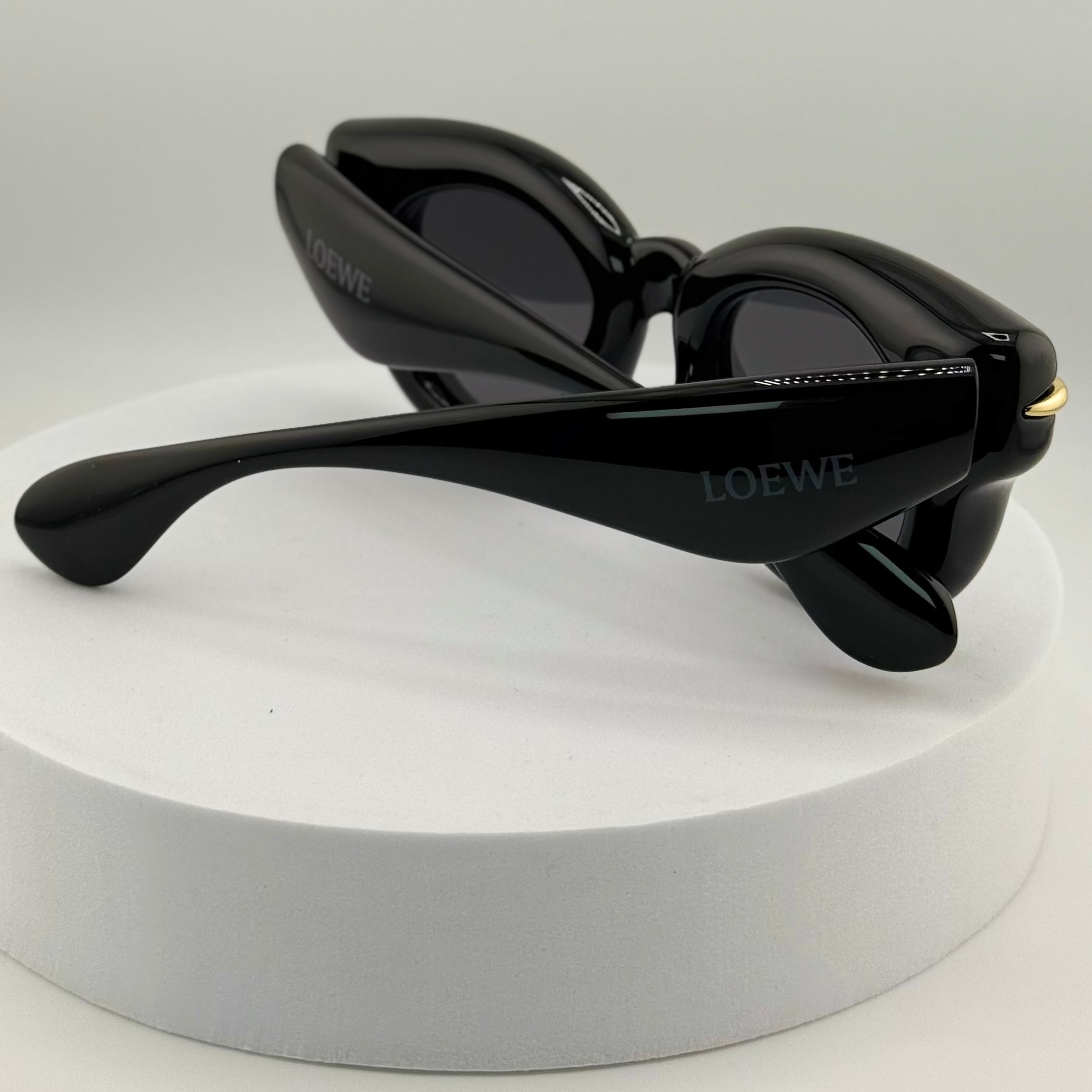 Loewe Inflated Round Sunglasses – Black