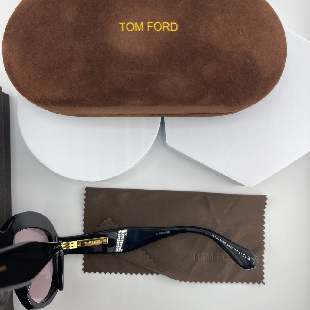 Tom Ford Women's Black Oversized Sunglasses | Elegant Designer Eyewear