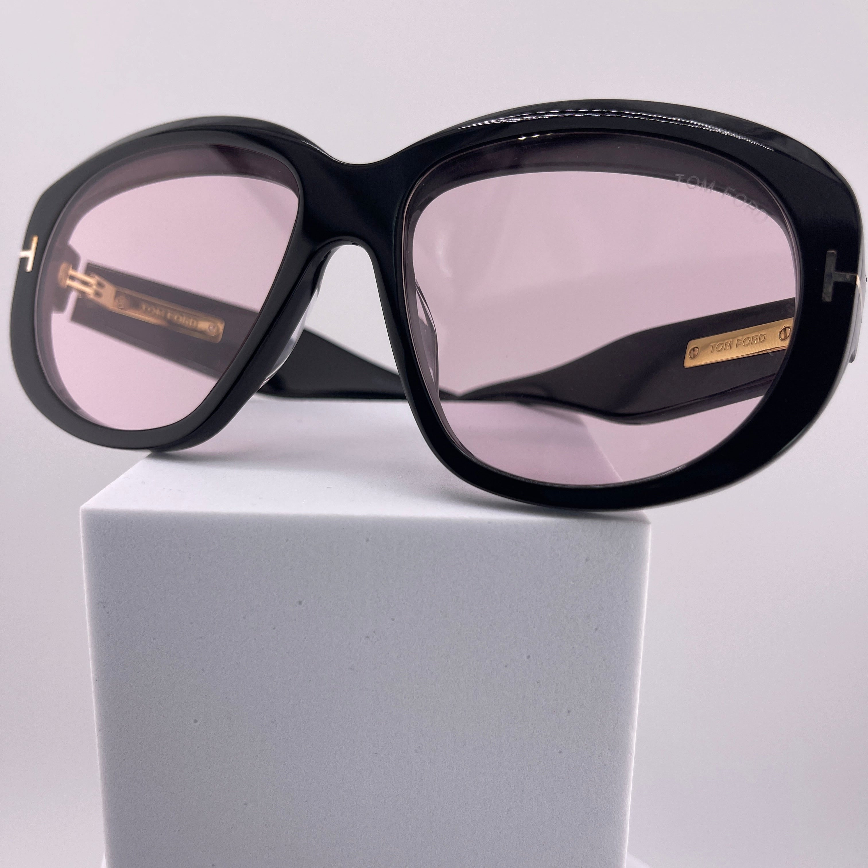 Tom Ford Women's Black Oversized Sunglasses | Elegant Designer Eyewear