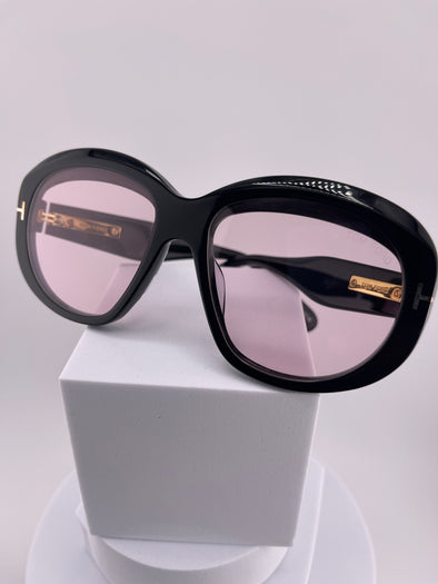 Tom Ford Women's Black Oversized Sunglasses | Elegant Designer Eyewear