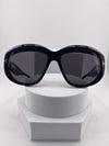 TF Women's Black Square Sunglasses | Chic Luxury Eyewear