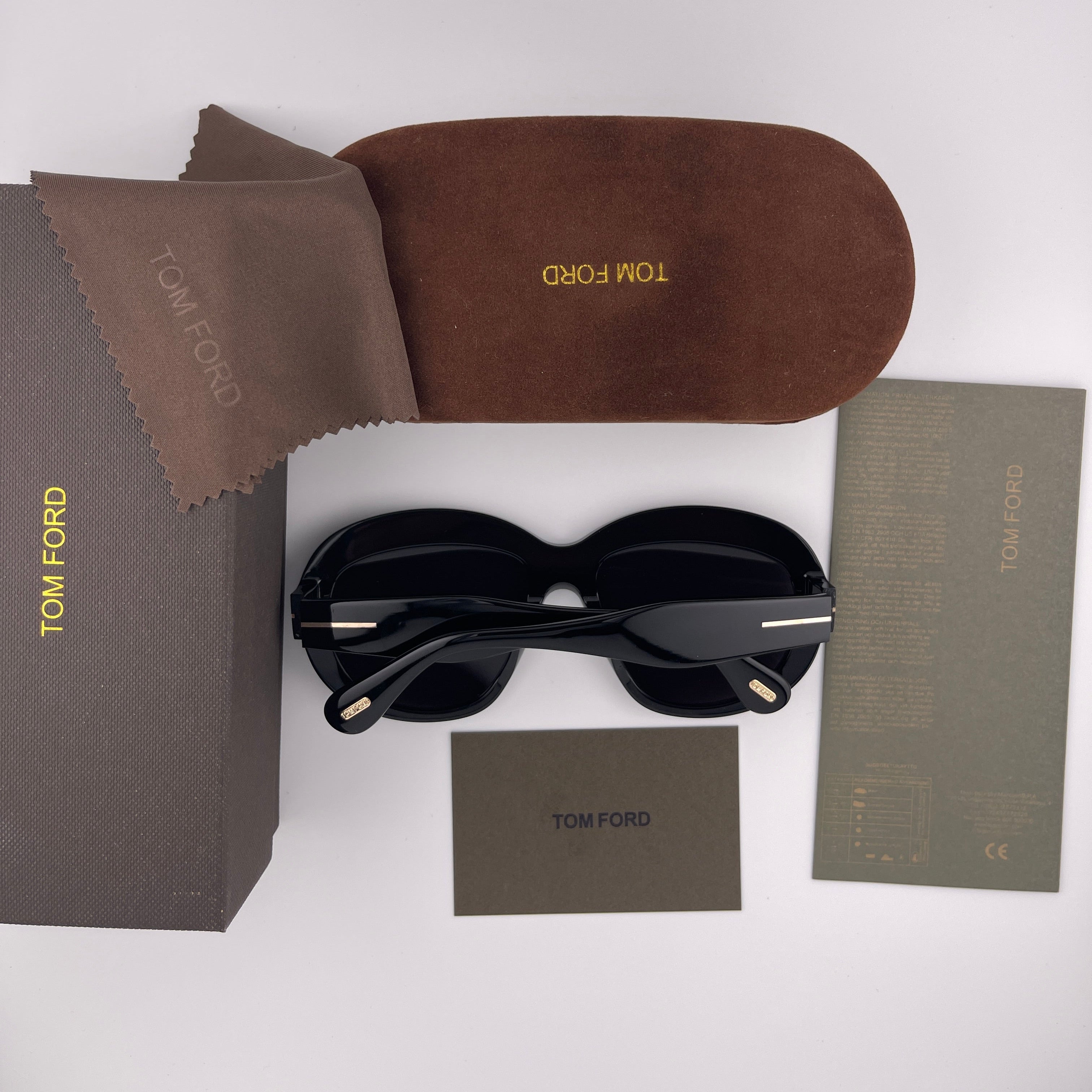 Tom Ford  Women's Black Square Sunglasses | Chic Luxury Eyewear