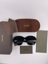 TF Women's Black Square Sunglasses | Chic Luxury Eyewear
