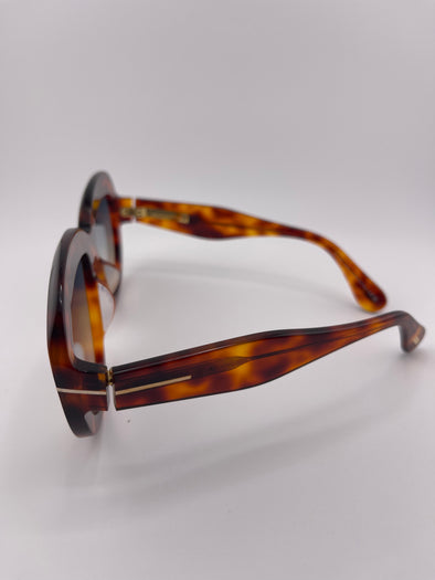 TF Women's Oversized Tortoiseshell Sunglasses