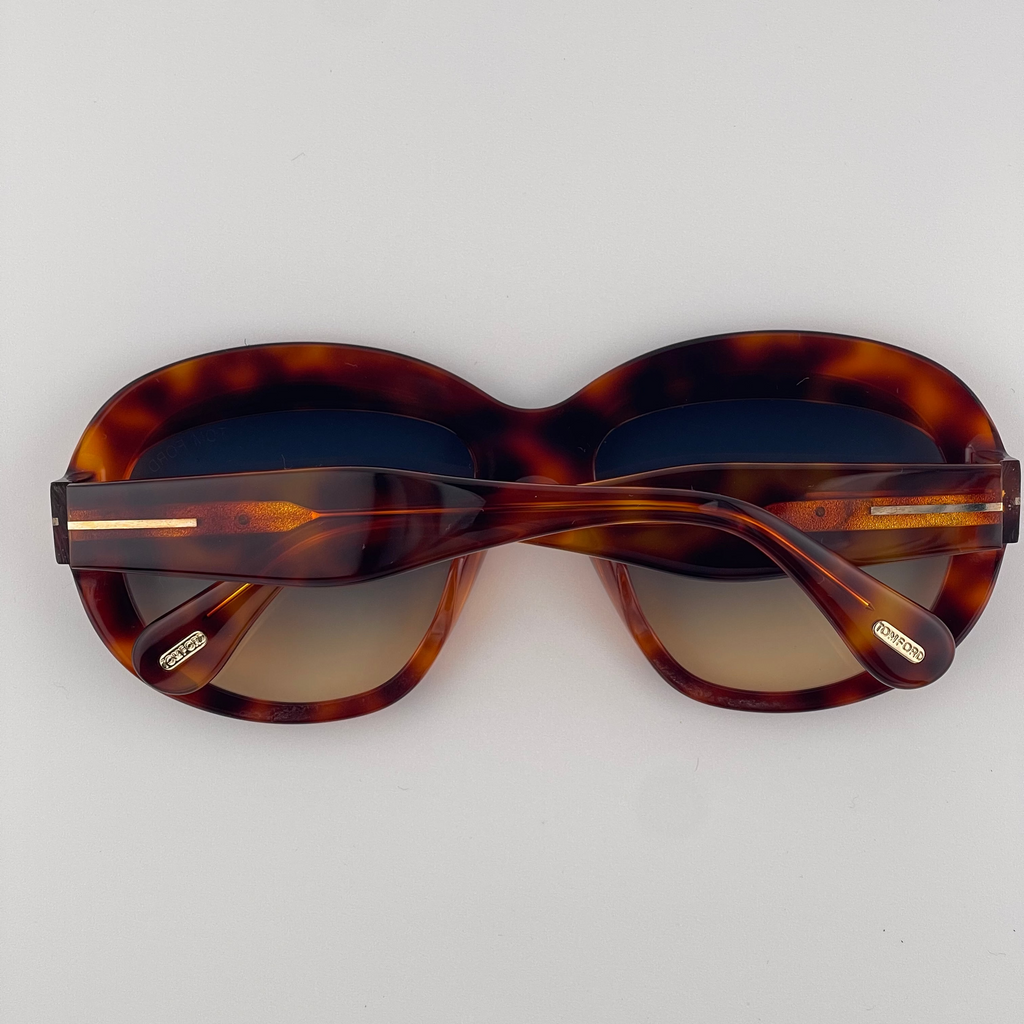 Tom Ford Women's Oversized Tortoiseshell Sunglasses