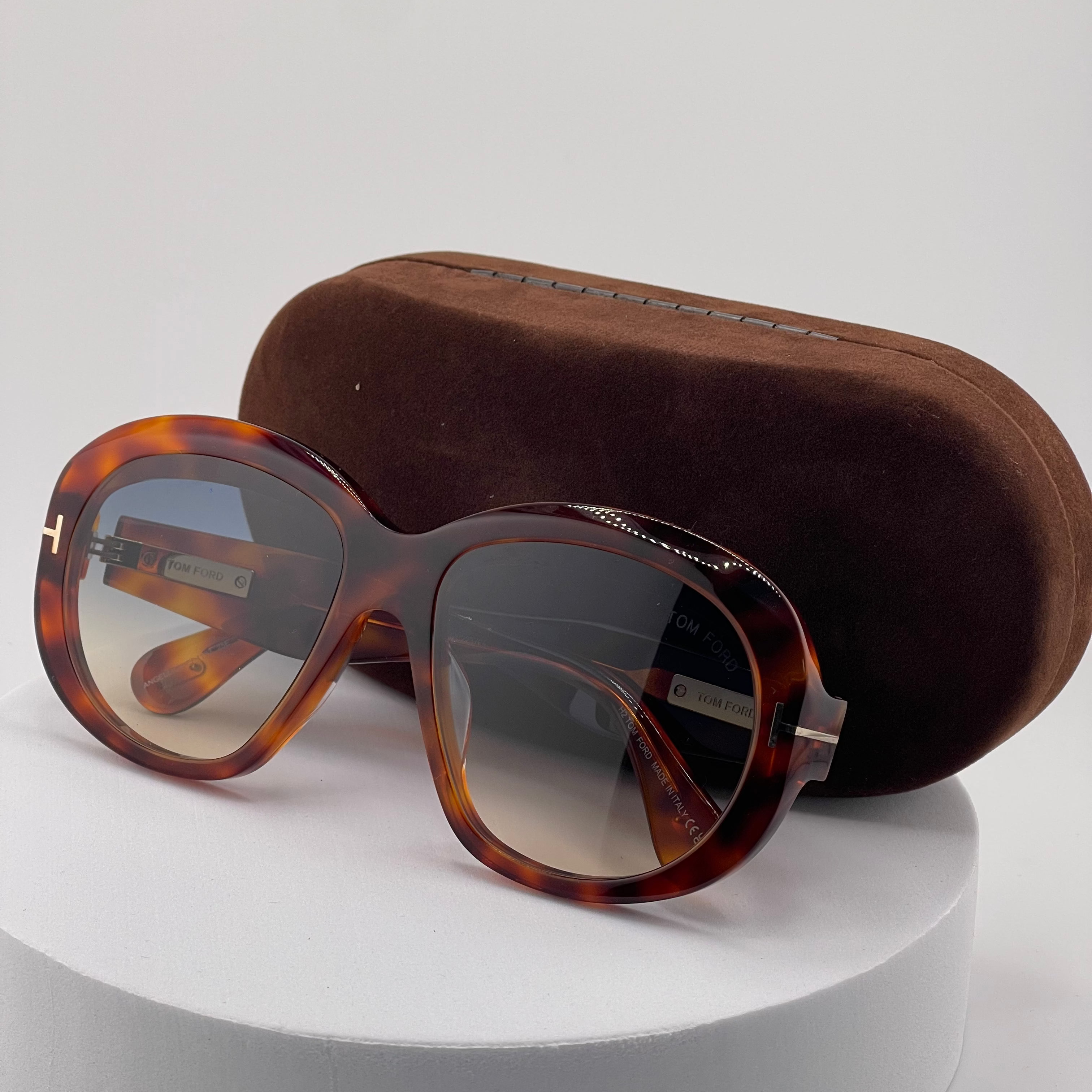 Tom Ford Women's Oversized Tortoiseshell Sunglasses