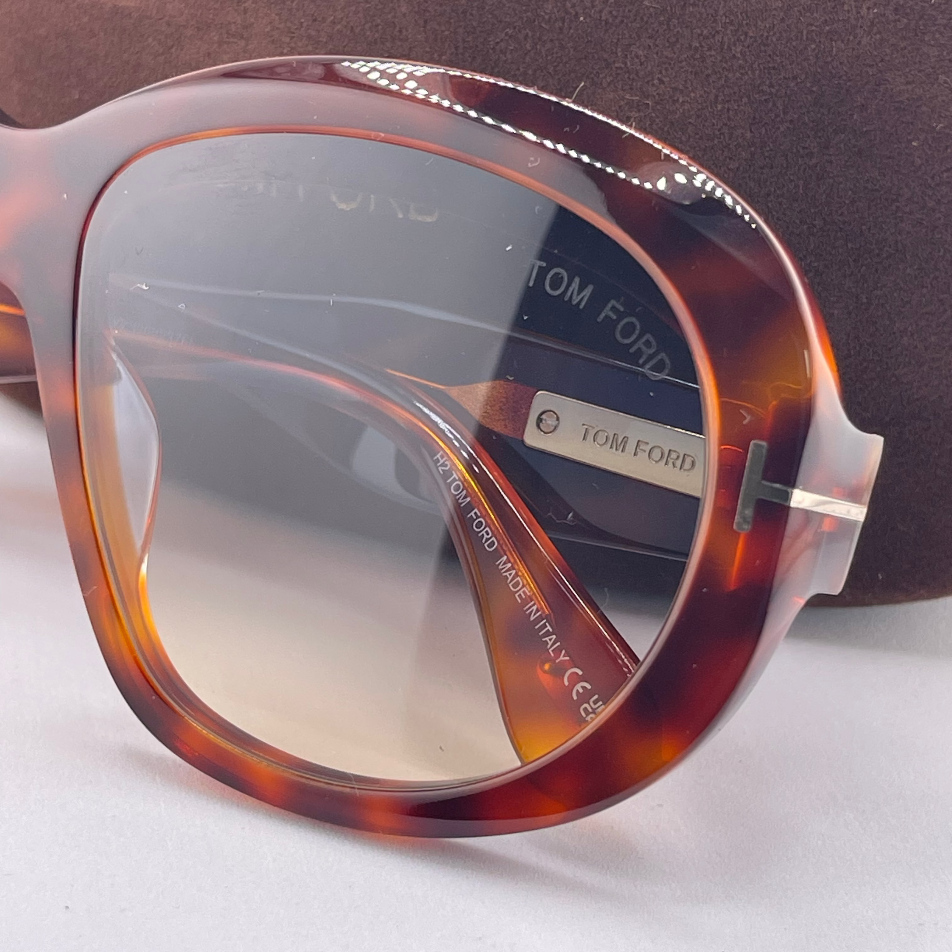 Tom Ford Women's Oversized Tortoiseshell Sunglasses