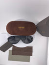 Tom Ford Classic Black Aviator Sunglasses – Designer Unisex Eyewear with Full Packaging