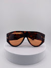 TF Square Frame Sunglasses – Orange Tint Designer Eyewear for Men & Women