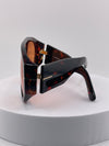 TF Square Frame Sunglasses – Orange Tint Designer Eyewear for Men & Women