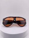 TF Square Frame Sunglasses – Orange Tint Designer Eyewear for Men & Women