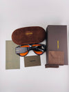 TF Square Frame Sunglasses – Orange Tint Designer Eyewear for Men & Women