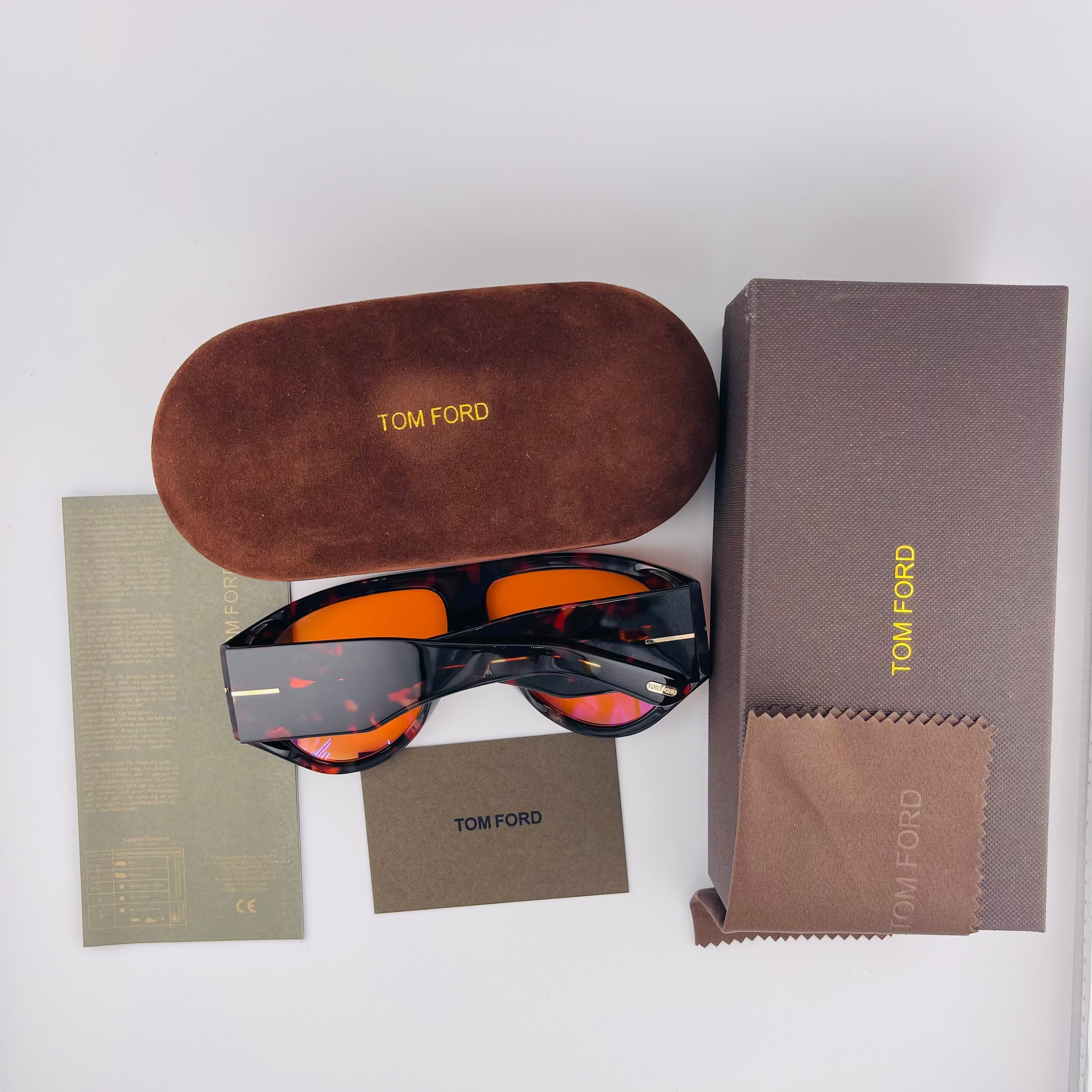 Tom Ford  Sunglasses – Orange Tint Designer Eyewear for Men & Women