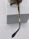 BVLGARI Gold-Tone Gradient Sunglasses – Classic Glamour with a Bold Edge