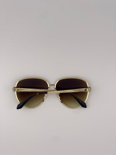 BVL Gold-Tone Gradient Sunglasses – Classic Glamour with a Bold Edge