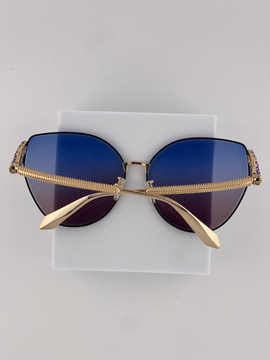 BVL Serpenti Gradient Sunglasses – Luxurious Italian Elegance