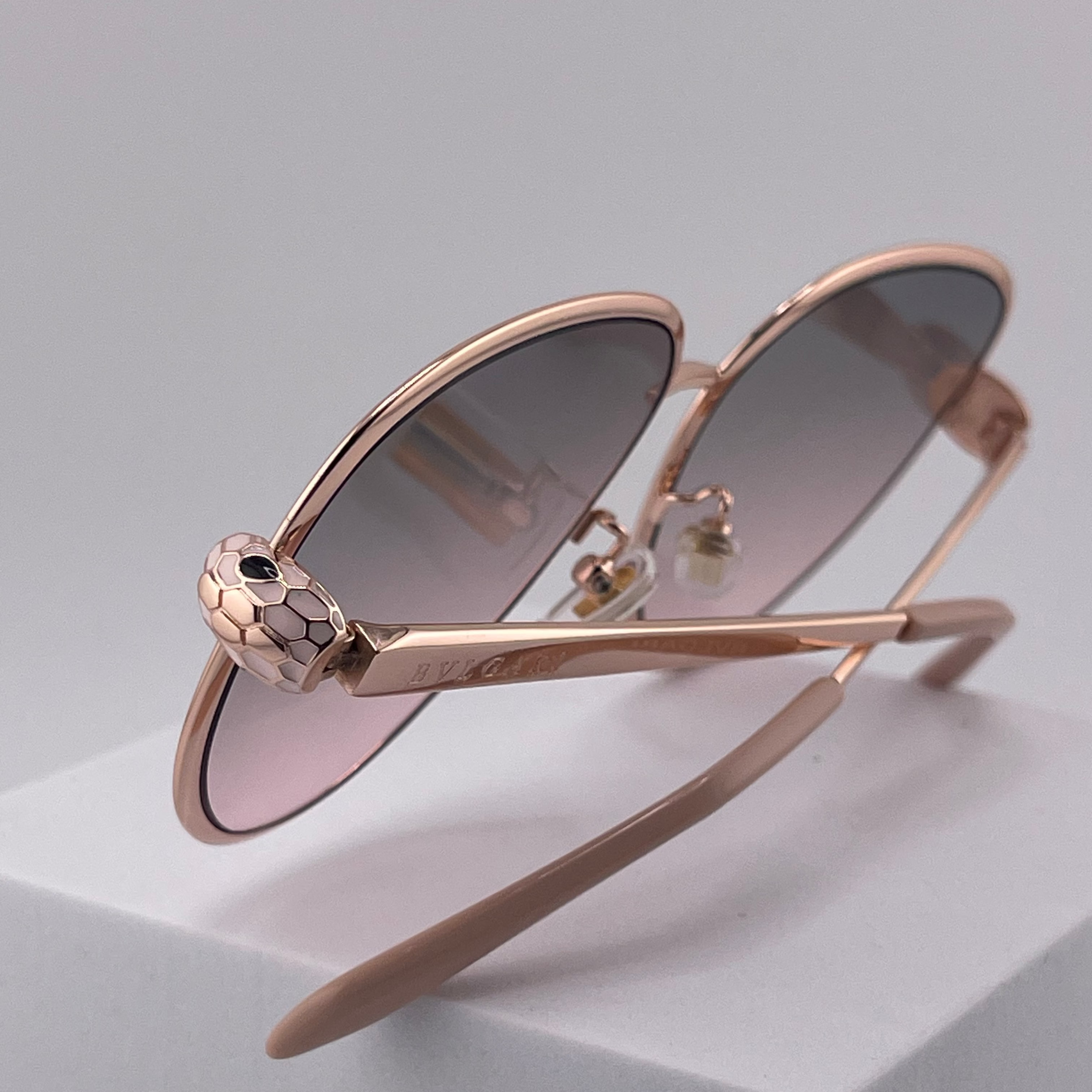 Bvlgari Serpenti Forever Aviator Sunglasses Rose gradient