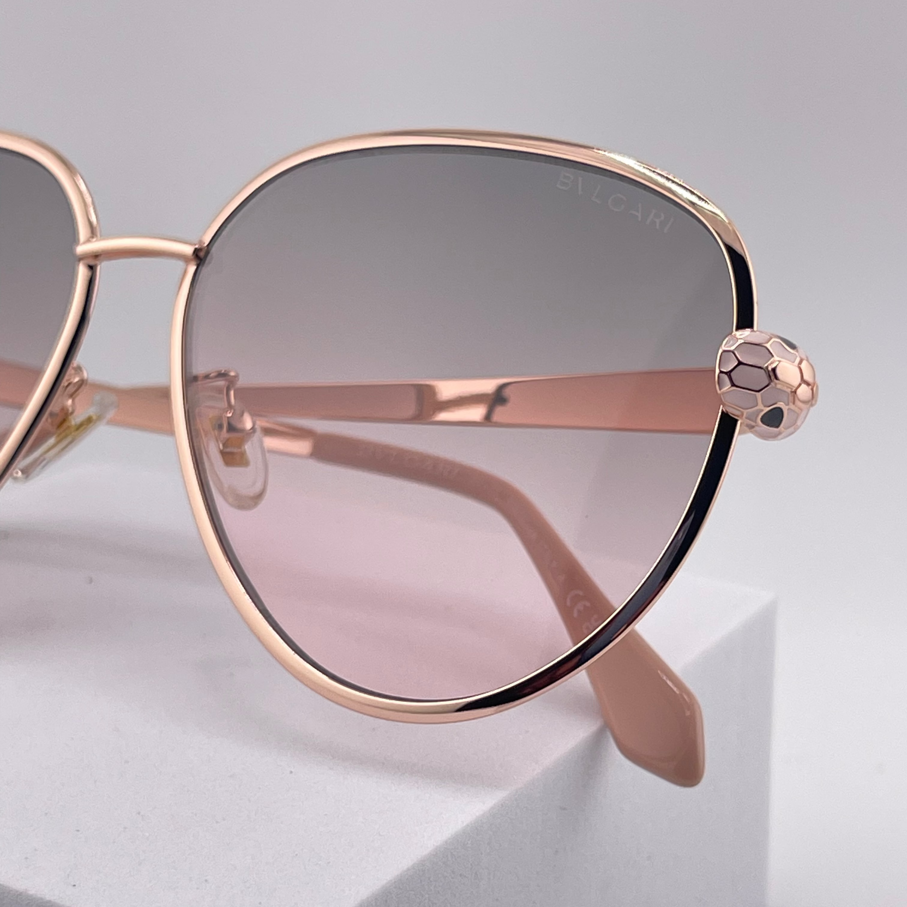 Bvlgari Serpenti Forever Aviator Sunglasses Rose gradient