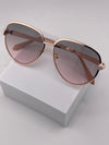 B.LGARI Women's Rose Gold Aviator Sunglasses | Luxury Designer Eyewear