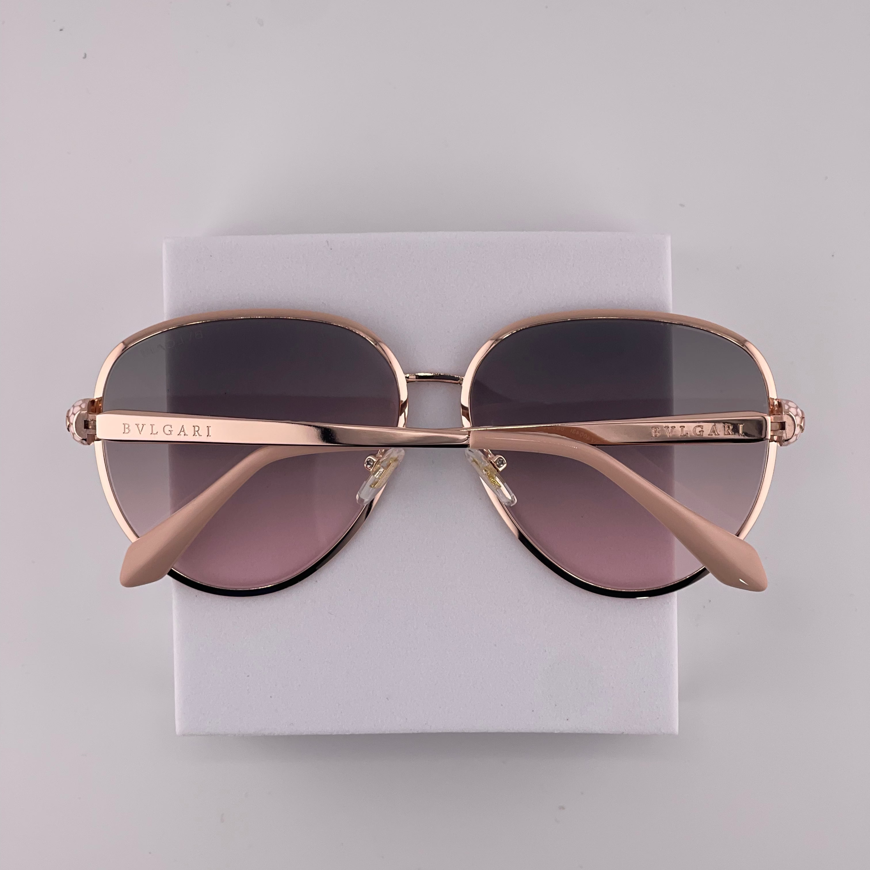 Bvlgari Serpenti Forever Aviator Sunglasses Rose gradient