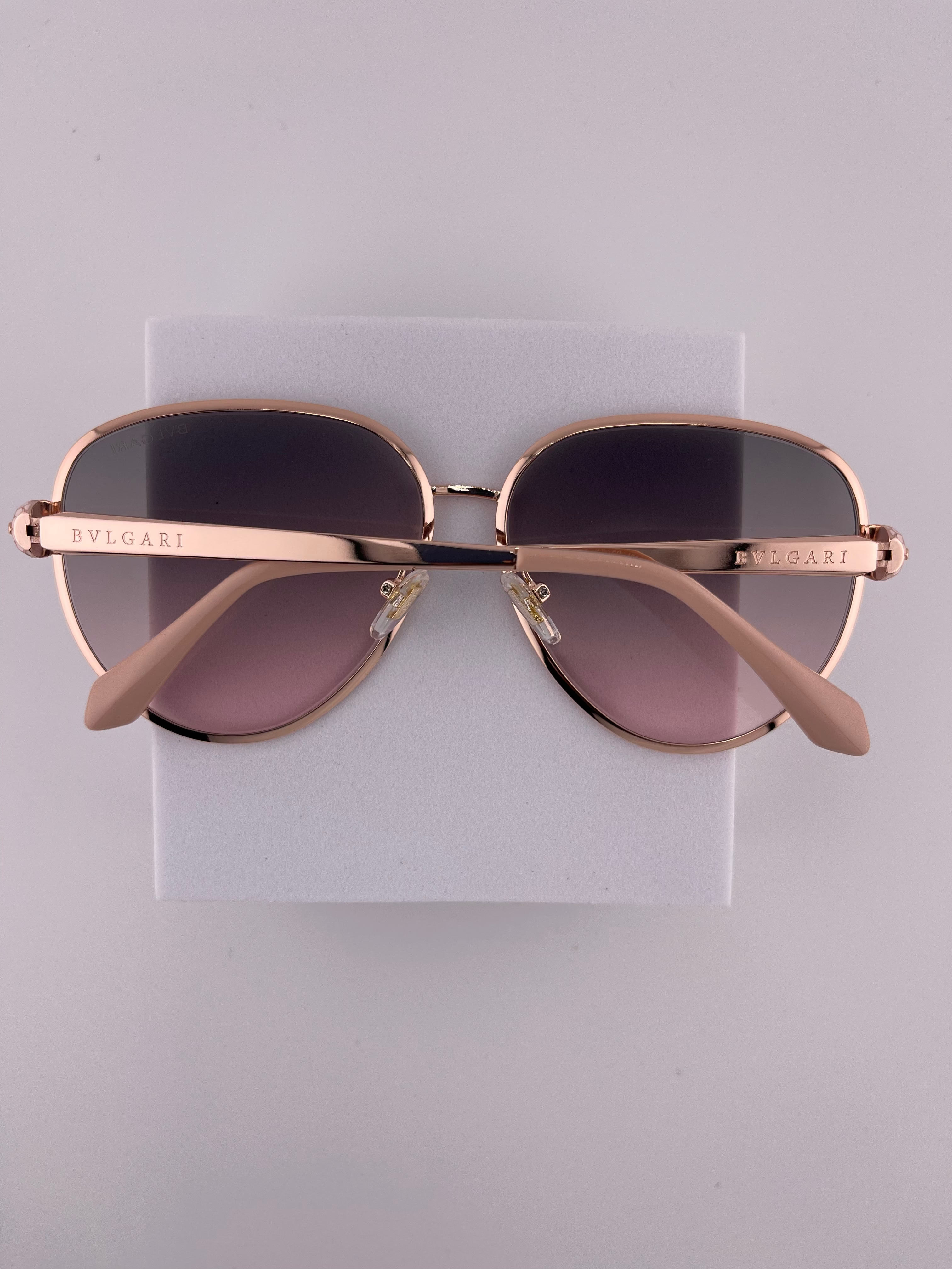 Bvlgari Serpenti Forever Aviator Sunglasses Rose gradient