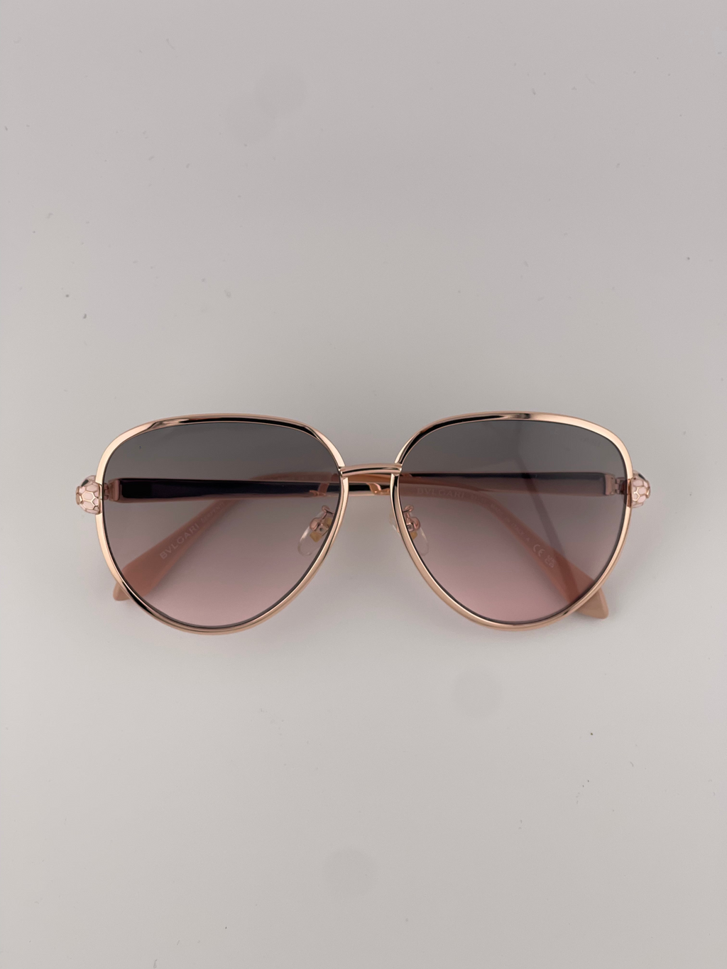 Bvlgari Serpenti Forever Aviator Sunglasses Rose gradient