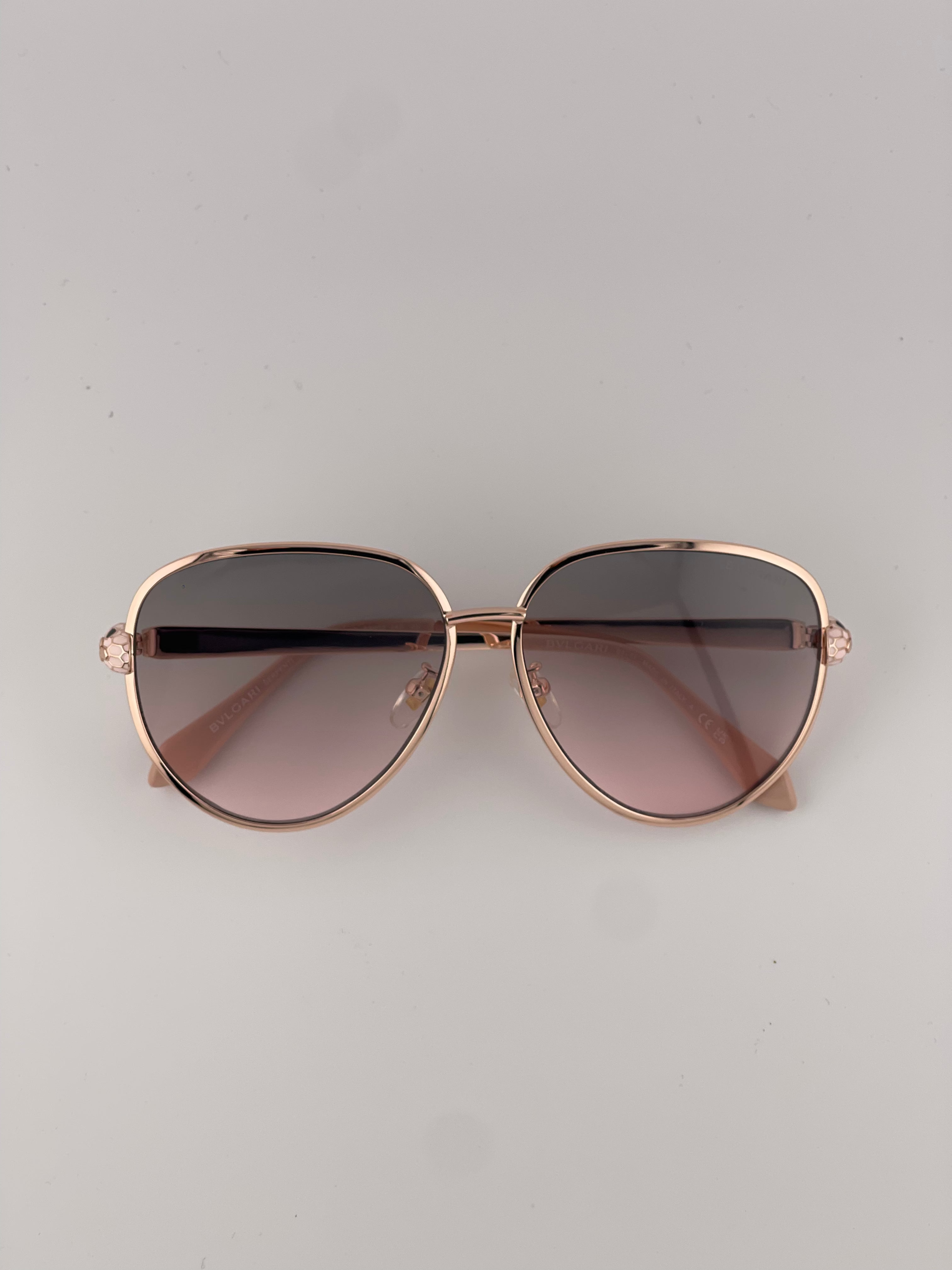 Bvlgari Serpenti Forever Aviator Sunglasses Rose gradient