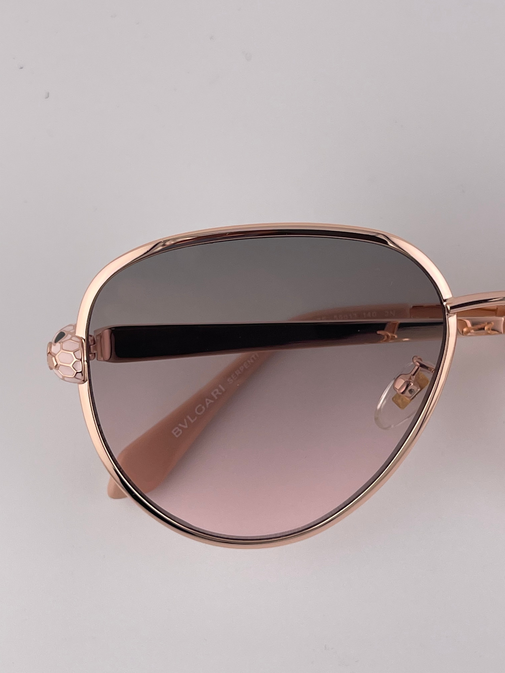 Bvlgari Serpenti Forever Aviator Sunglasses Rose gradient
