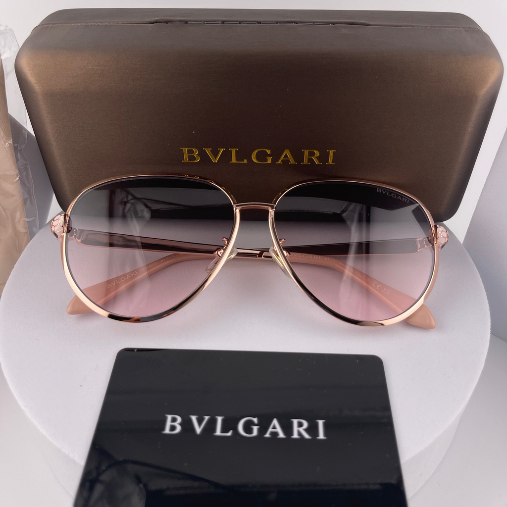 Bvlgari Serpenti Forever Aviator Sunglasses Rose gradient