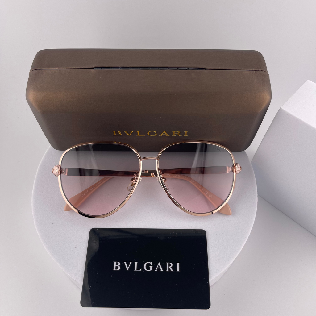 Bvlgari Serpenti Forever Aviator Sunglasses Rose gradient