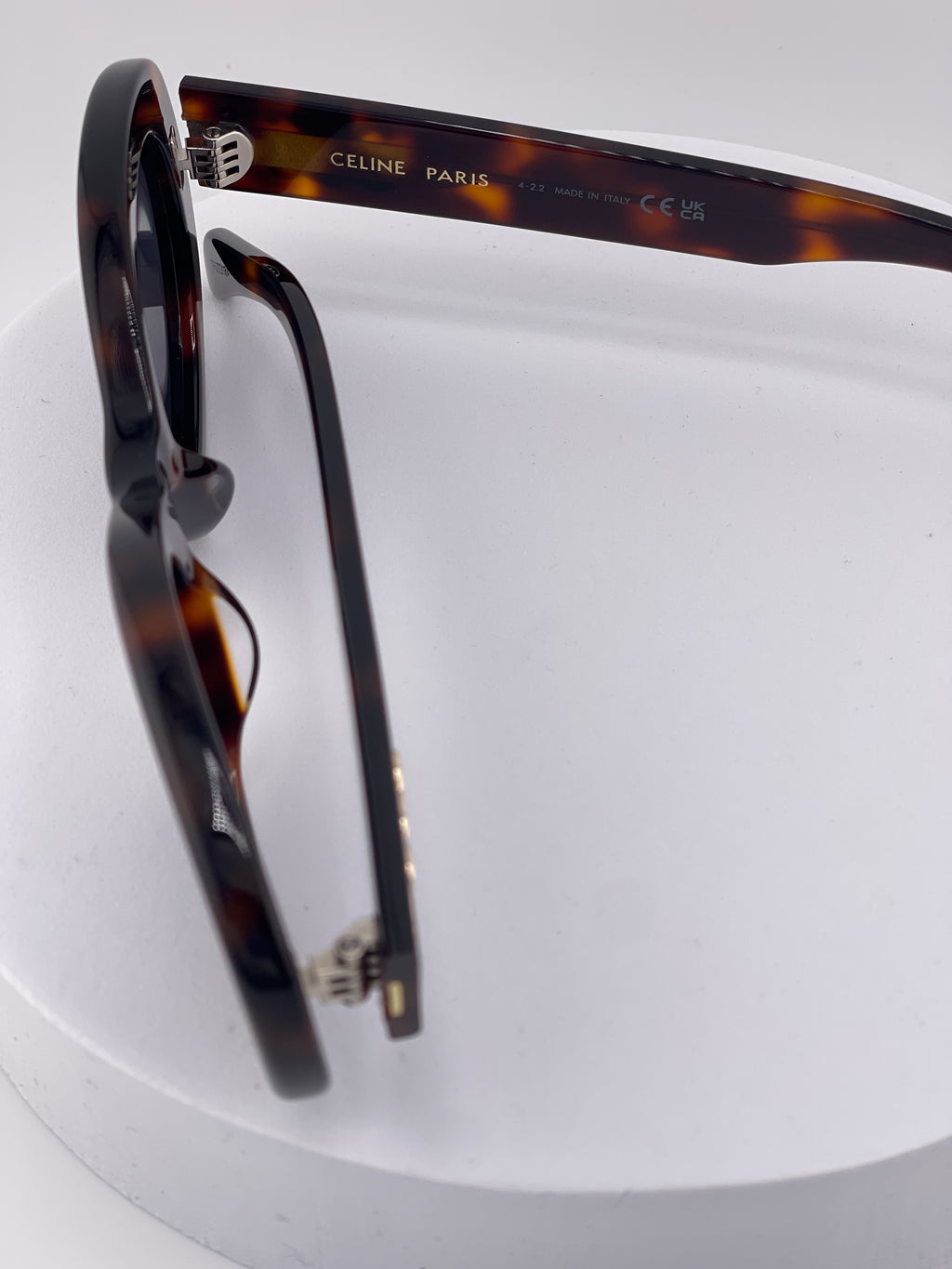 Celine Triomphe Oval Sunglasses – Tortoiseshell Frame