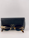 Celine Oval Sunglasses – Gold Frame with Green Lenses