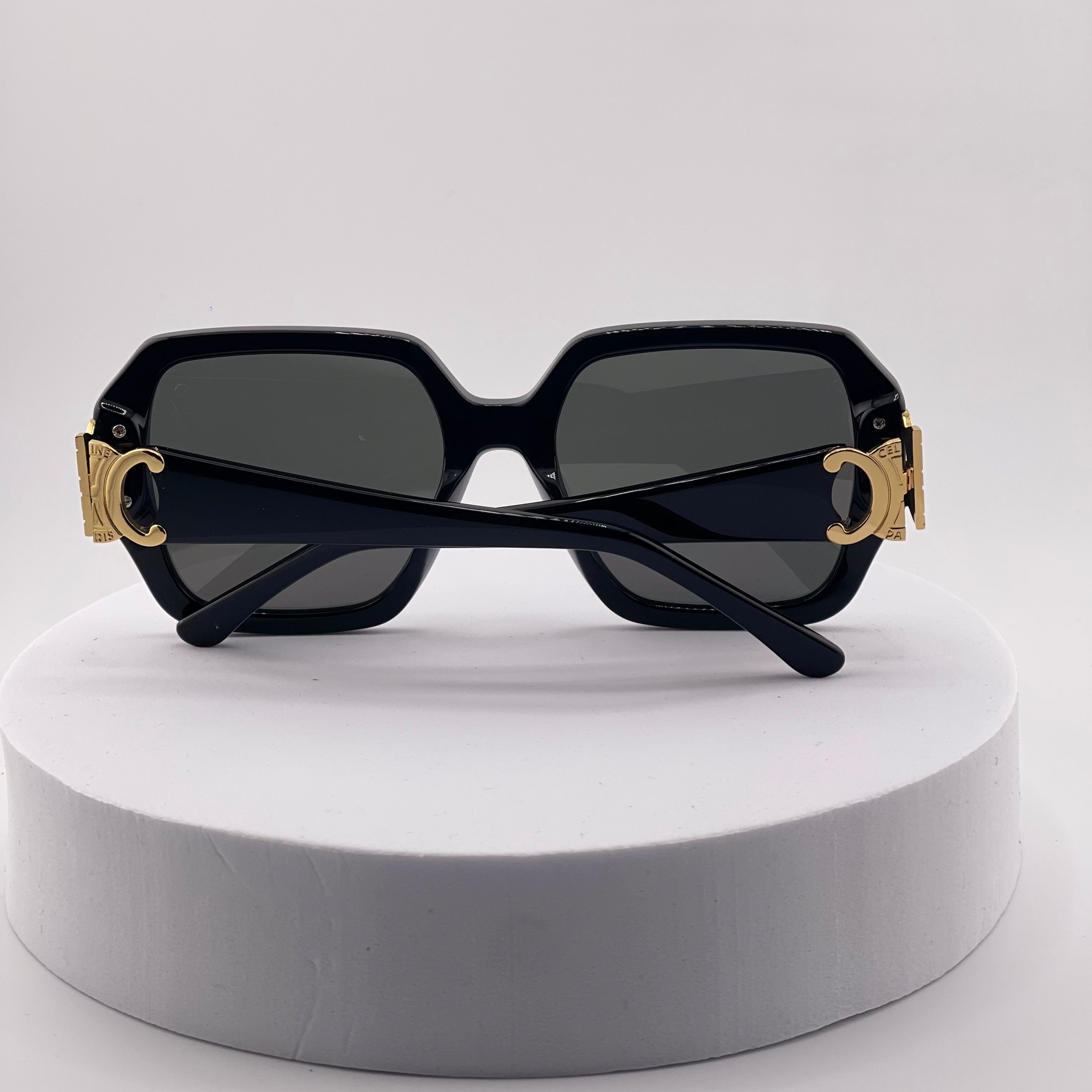Celine Triomphe 01 Acetate Sunglasses – Black