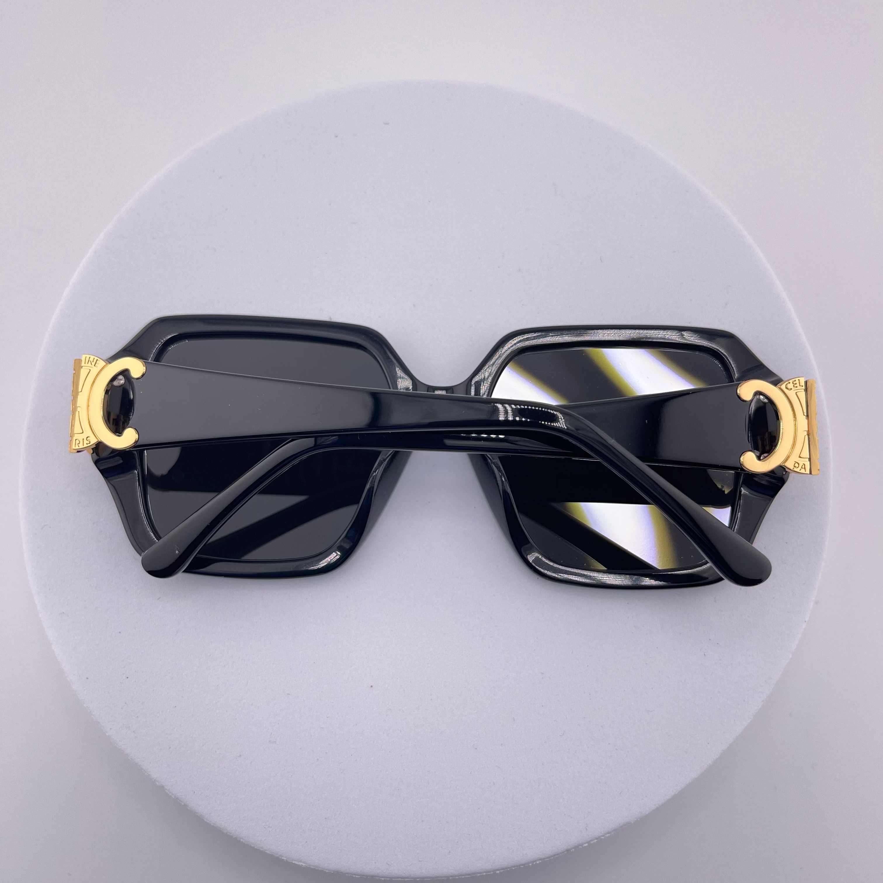 Celine Triomphe 01 Acetate Sunglasses – Black