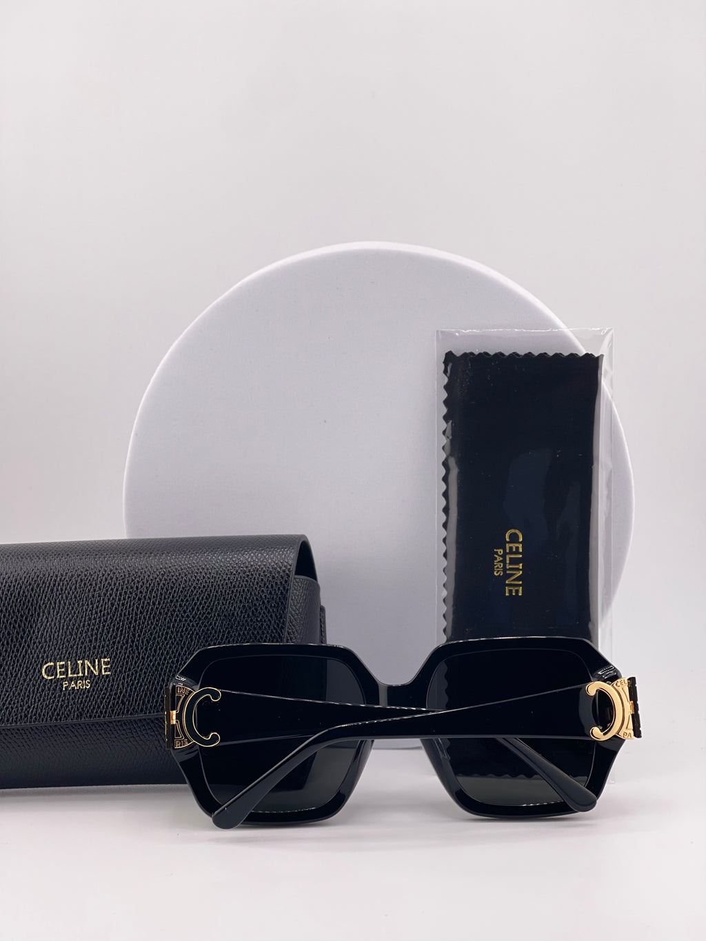 Celine Triomphe 01 Acetate Sunglasses – Black
