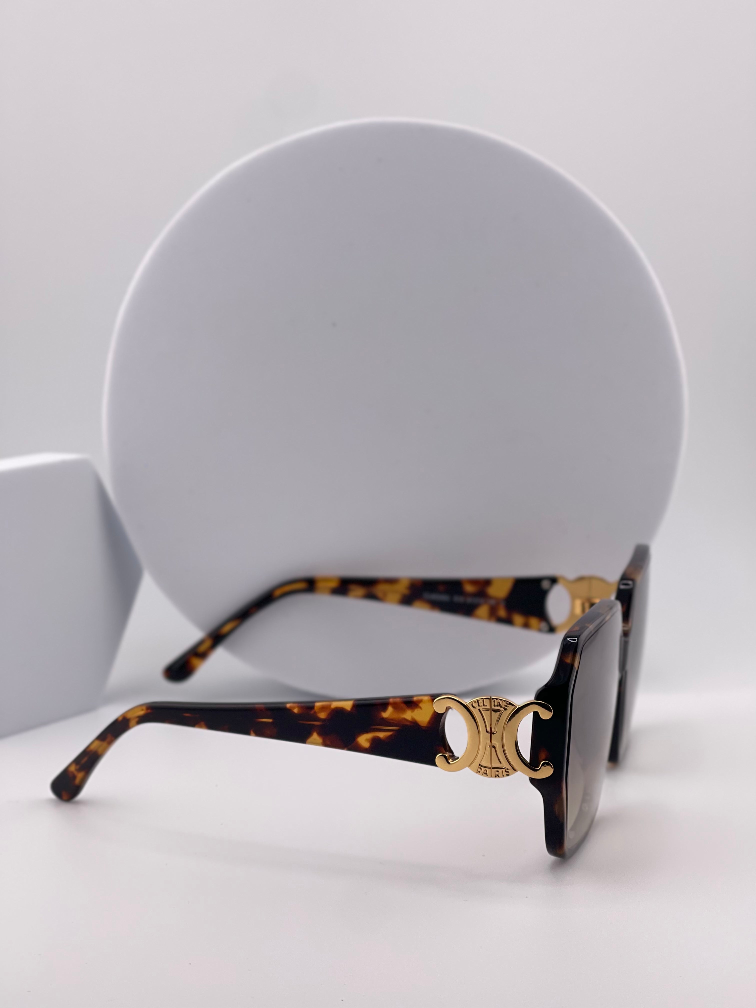 CELINE Regal Luxe Tortoise Shell Sunglasses