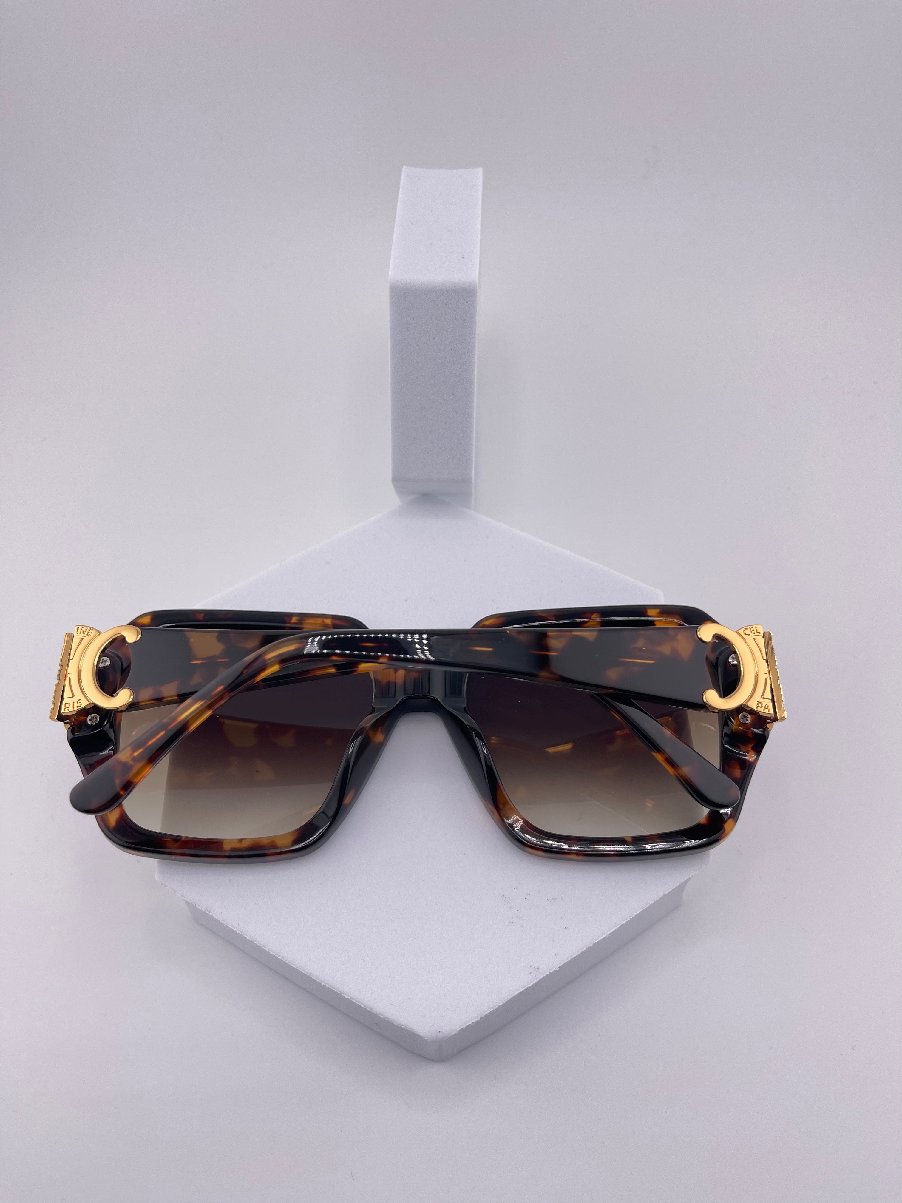 CELINE Regal Luxe Tortoise Shell Sunglasses