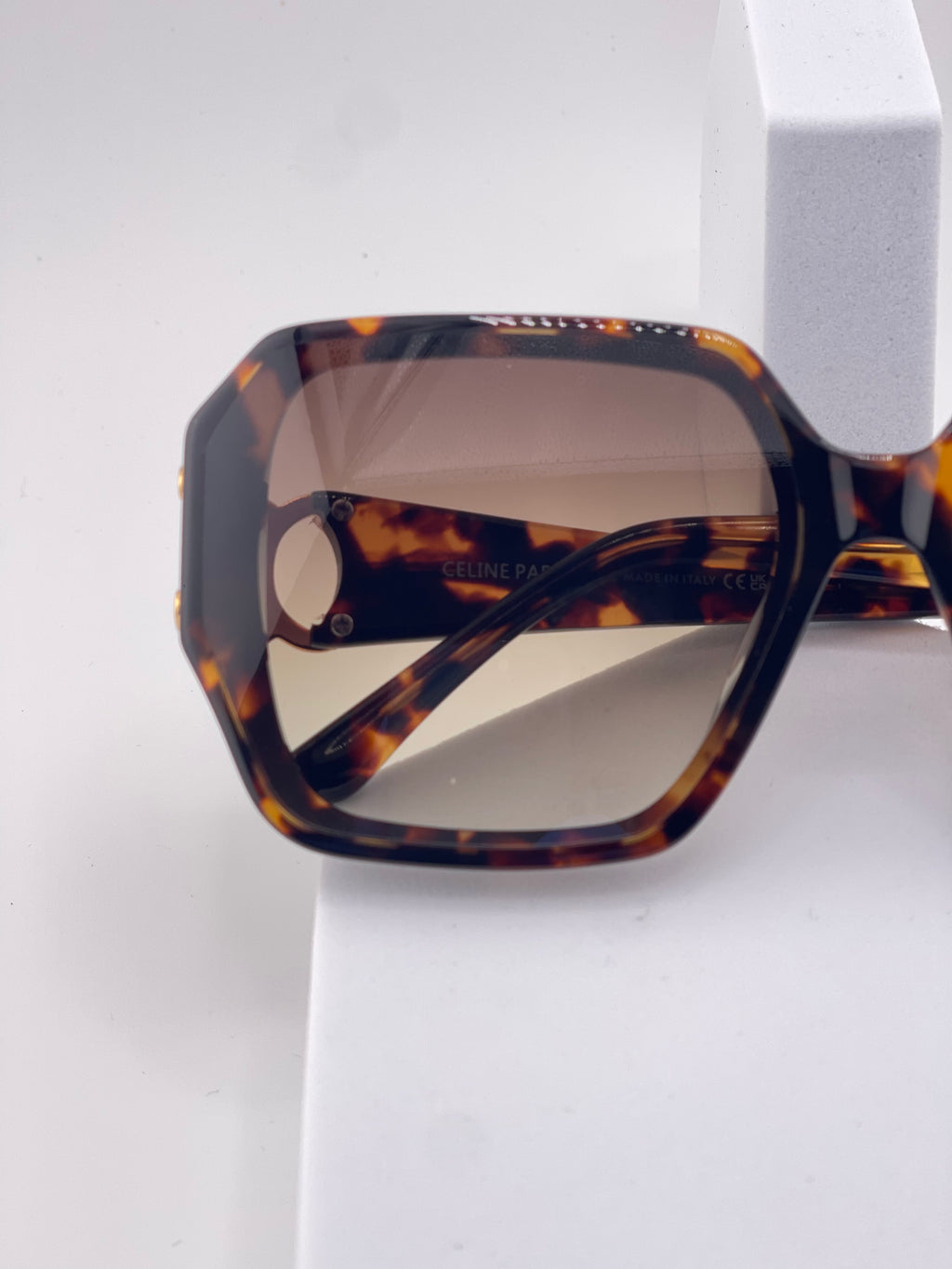 CELINE Regal Luxe Tortoise Shell Sunglasses