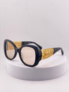 CHANEL LuxeGold Shield Sunglasses – Bold Elegance Redefined