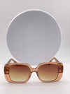 CHANEL Ombre Luxe Square Sunglasses – Rose Brown Gradient Elegance